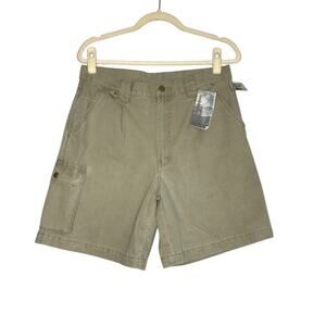 REI Venture Cargo Shorts Women 32 Khaki Cotton Outdoor Travel Camping Clasic NWT
